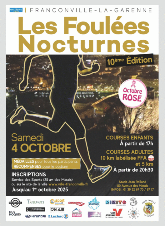 affiche foulées nocturnes